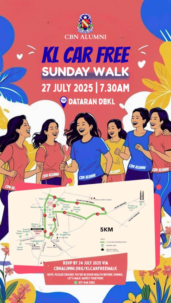kl car free sunday walk celebrating of s morning walk july 27 27th, 2025 730 am start dataran dbkl