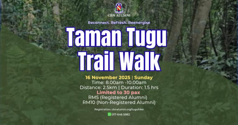 16 november 2025 sunday time 8.00am 10.00am distance 2.5km duration 1.5 hrs limited to 30 pax fee rm5 (registered alumni rm10 (non registered alumni) (1200 x 628 px)